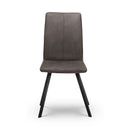 Monroe Charcoal Grey Fabric Dining Chair by Lavishway | Dining Chairs-61567