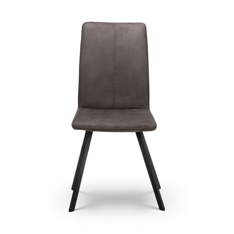Monroe Charcoal Grey Fabric Dining Chair by Lavishway | Dining Chairs-61567