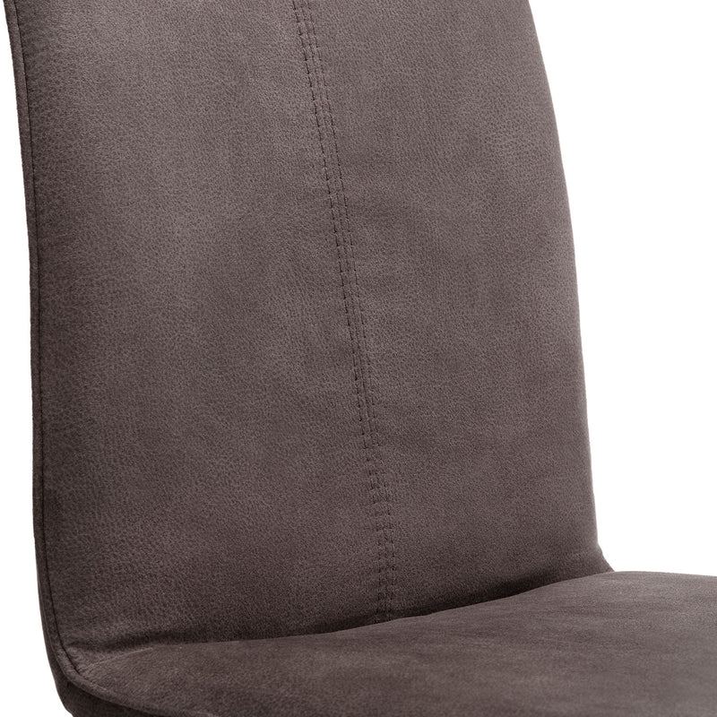Monroe Charcoal Grey Fabric Dining Chair by Lavishway | Dining Chairs-61568