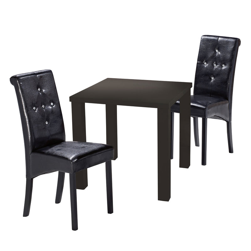 Monroe Puro Small Black Dining Table by Lavishway | Dining Tables-28425