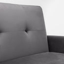 Monza Dark Grey Velvet Sofa Bed by Lavishway | Velvet Sofa-61492