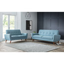 Monza Retro Style Fabric 2 Seater Sofa by Lavishway | Fabric Sofas-61565
