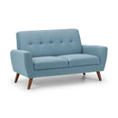Monza Retro Style Fabric 2 Seater Sofa by Lavishway | Fabric Sofas-61559