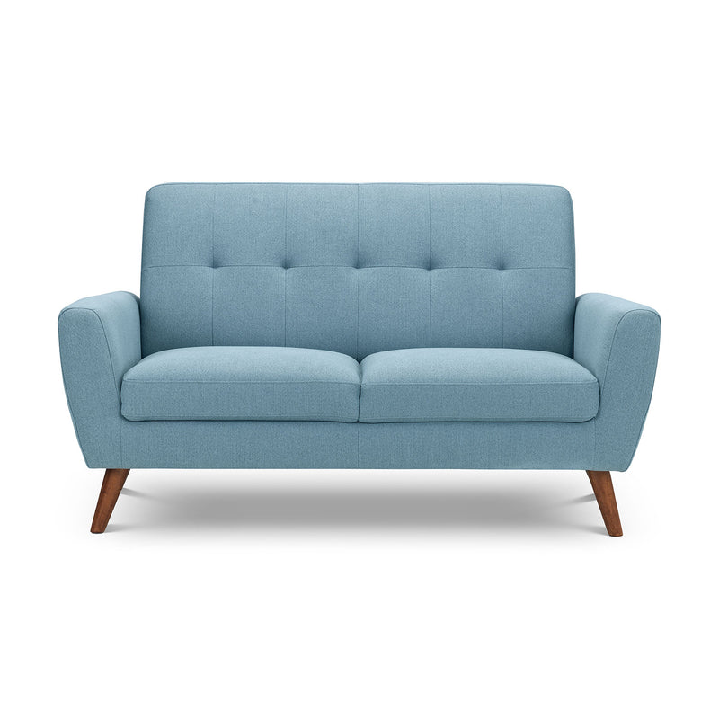 Monza Retro Style Fabric 2 Seater Sofa by Lavishway | Fabric Sofas-61561