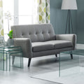 Monza Retro Style Fabric 2 Seater Sofa by Lavishway | Fabric Sofas-61558