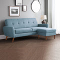 Monza Retro Style Fabric 3 Seater Sofa by Lavishway | Fabric Sofas-61539