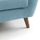 Monza Retro Style Fabric 3 Seater Sofa by Lavishway | Fabric Sofas-61544