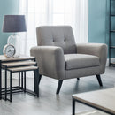 Monza Retro Style Fabric Armchair by Lavishway | Fabric Sofas-61522