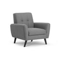 Monza Retro Style Fabric Armchair by Lavishway | Fabric Sofas-61524