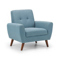 Monza Retro Style Fabric Armchair by Lavishway | Fabric Sofas-61523