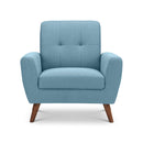 Monza Retro Style Fabric Armchair by Lavishway | Fabric Sofas-61525