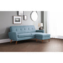 Monza Fabric Ottoman Footstool by Lavishway | Footstool-61510