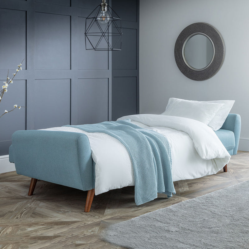 Monza Retro Style Fabric Sofa Bed by Lavishway | Sofa Beds-61513