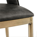 Morgan Leather & Fabric Dining Chair Set of 2 by Lavishway | Dining Chairs-24793