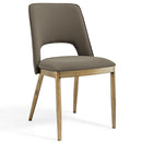 Morgan Leather & Fabric Dining Chair Set of 2 by Lavishway | Dining Chairs-24785