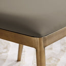 Morgan Leather & Fabric Dining Chair Set of 2 by Lavishway | Dining Chairs-24782