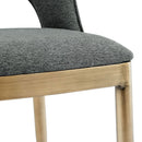 Morgan Leather & Fabric Dining Chair Set of 2 by Lavishway | Dining Chairs-24779