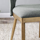 Morgan Leather & Fabric Dining Chair Set of 2 by Lavishway | Dining Chairs-24776