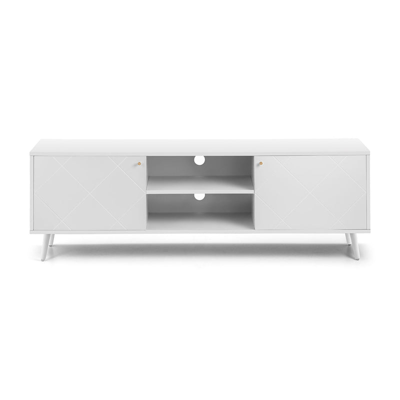 Moritz Melamine 2 Doors TV Cabinet by Lavishway | TV Units Cabinets-61446