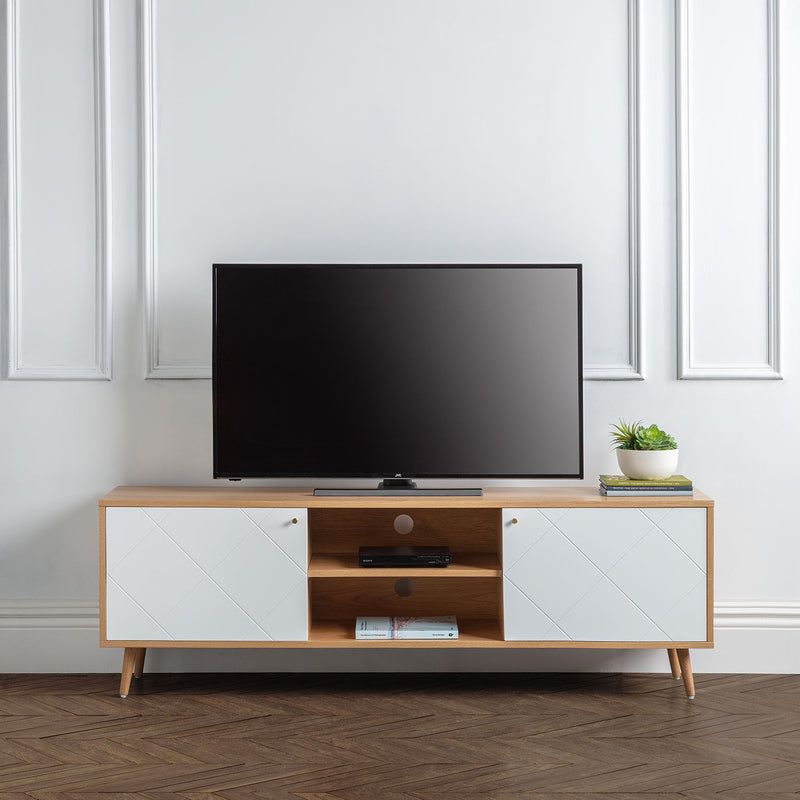 Moritz Melamine 2 Doors TV Cabinet by Lavishway | TV Units Cabinets-61441