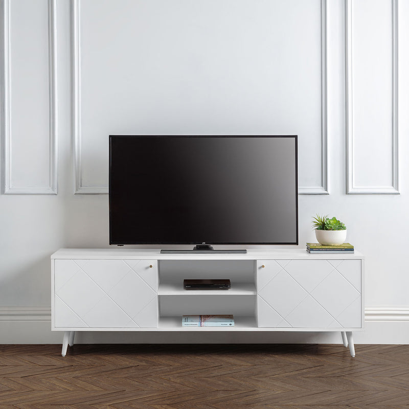 Moritz Melamine 2 Doors TV Cabinet by Lavishway | TV Units Cabinets-61442