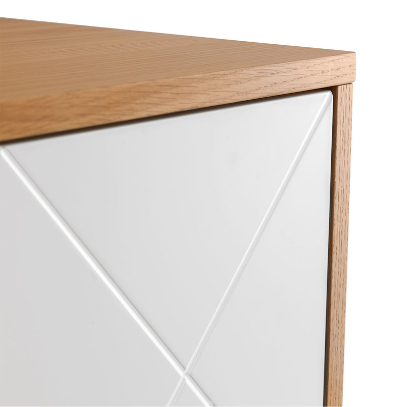 Moritz Melamine 4 Doors Cabinet by Lavishway | Hallway Cabinets-61471