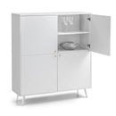 Moritz Melamine 4 Doors Cabinet by Lavishway | Hallway Cabinets-61466