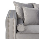 Moscow Upholstered Velvet 3 Seater Sofa by Lavishway | Velvet Sofa-24667