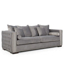 Moscow Upholstered Velvet 3 Seater Sofa by Lavishway | Velvet Sofa-24662