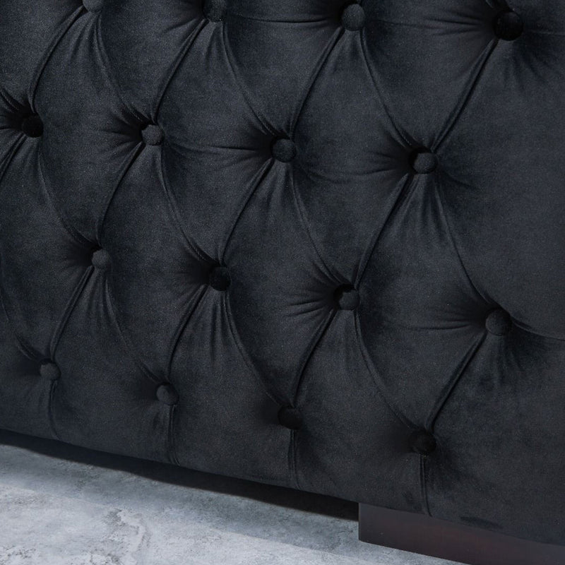 Moscow Modish Upholstered Velvet Sofa Set by Lavishway | Velvet Sofa-24640