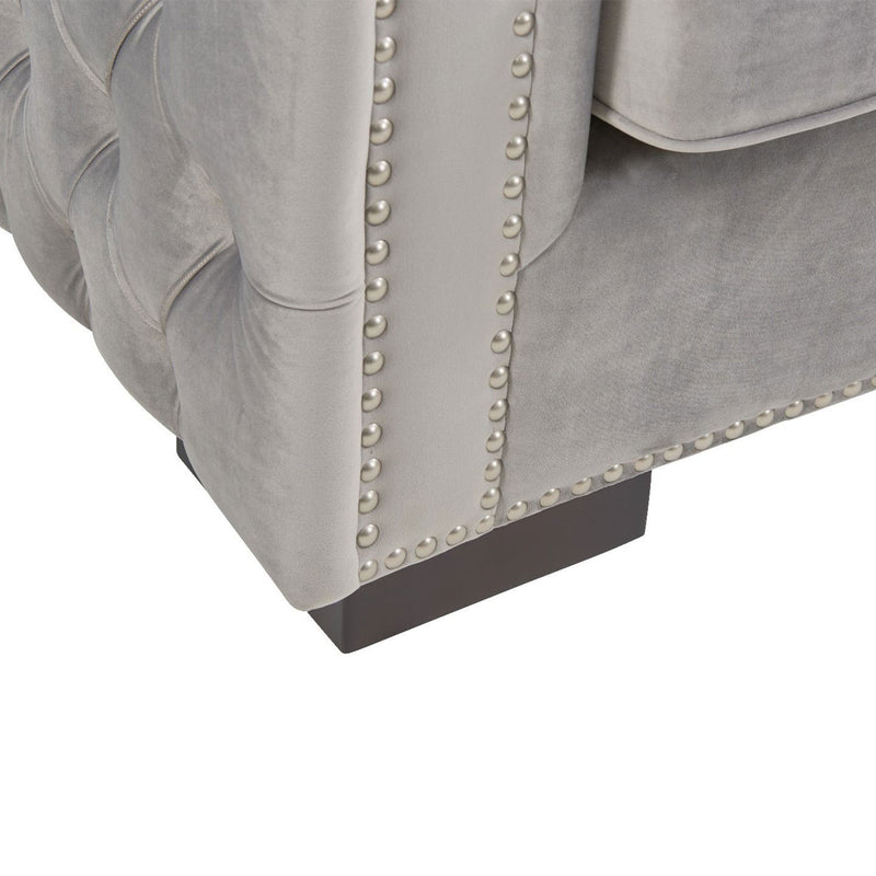 Moscow Modish Upholstered Velvet Sofa Set by Lavishway | Velvet Sofa-24650