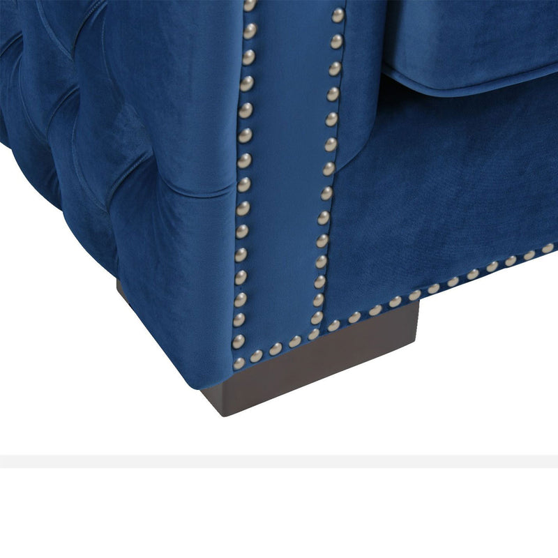 Moscow Modish Upholstered Velvet Sofa Set by Lavishway | Velvet Sofa-24633