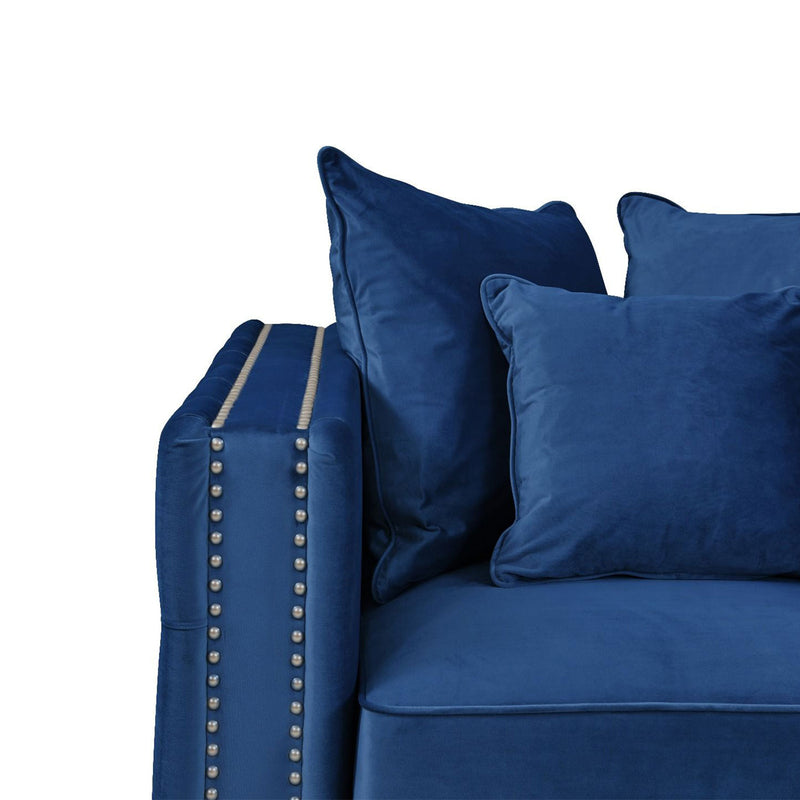 Moscow Modish Upholstered Velvet Sofa Set by Lavishway | Velvet Sofa-24632