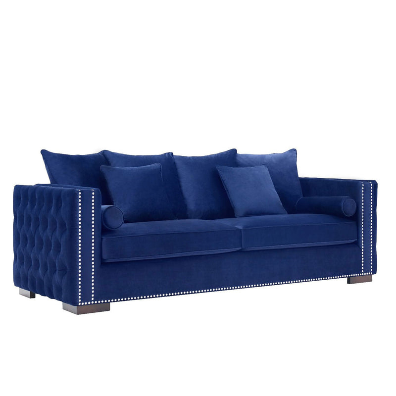 Moscow Modish Upholstered Velvet Sofa Set by Lavishway | Velvet Sofa-24631