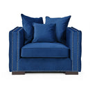 Moscow Modish Upholstered Velvet Sofa Set by Lavishway | Velvet Sofa-24628