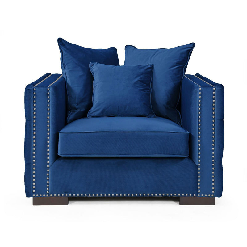 Moscow Modish Upholstered Velvet Sofa Set by Lavishway | Velvet Sofa-24628