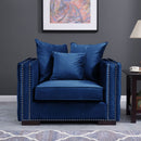 Moscow Modish Upholstered Velvet Sofa Set by Lavishway | Velvet Sofa-24623