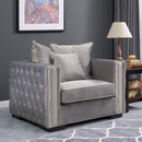 Moscow Modish Upholstered Velvet Sofa Set by Lavishway | Velvet Sofa-24648