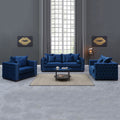 Moscow Modish Upholstered Velvet Sofa Set by Lavishway | Velvet Sofa-24621