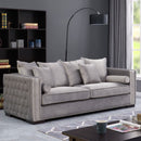 Moscow Modish Upholstered Velvet Sofa Set by Lavishway | Velvet Sofa-24644