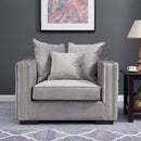 Moscow Modish Upholstered Velvet Sofa Set by Lavishway | Velvet Sofa-24642