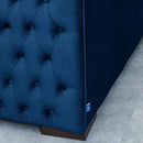 Moscow Royal Blue Corner Sofa Suite by Lavishway | Velvet Sofa-24145