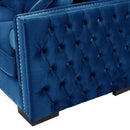 Moscow Royal Blue Corner Sofa Suite by Lavishway | Velvet Sofa-24146