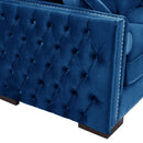 Moscow Royal Blue Corner Sofa Suite by Lavishway | Velvet Sofa-24155