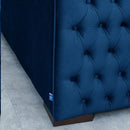 Moscow Royal Blue Corner Sofa Suite by Lavishway | Velvet Sofa-24151