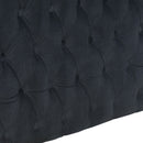 Moscow Velvet Black Corner Suite Left by Lavishway | Velvet Sofa-25938