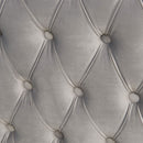 Moscow Studded Detail Grey Velvet Armchair by Lavishway | Velvet Sofa-23372