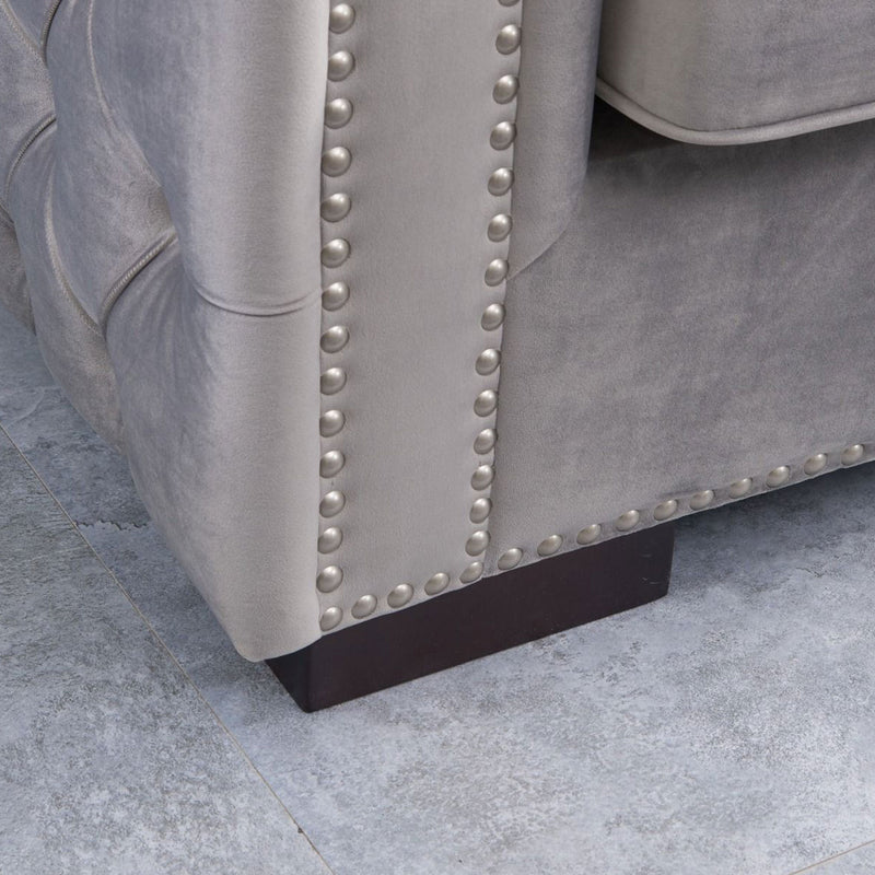 Moscow Velvet Upholstered Suite by Lavishway | Velvet Sofa-24730