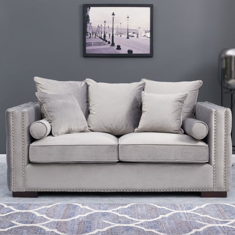 Moscow Velvet Upholstered Suite by Lavishway | Velvet Sofa-24728