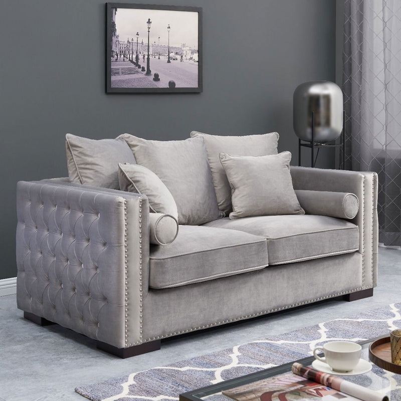 Moscow Velvet Upholstered Suite by Lavishway | Velvet Sofa-24727